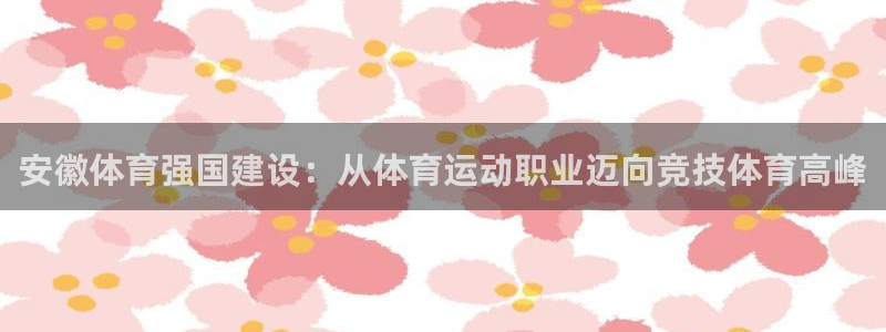 JJB竞技宝官方正版app集团官网网址：安徽体育强国
